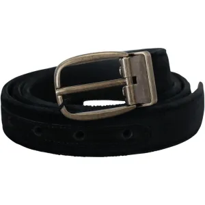 Dolce & Gabbana Elegant Black Leather Belt