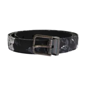 Dolce & Gabbana Elegant Floral Patterned Men's Luxury Belt