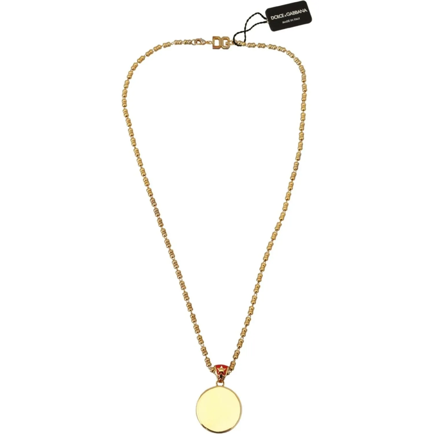 Dolce & Gabbana Elegant Gold Charm Chain Necklace