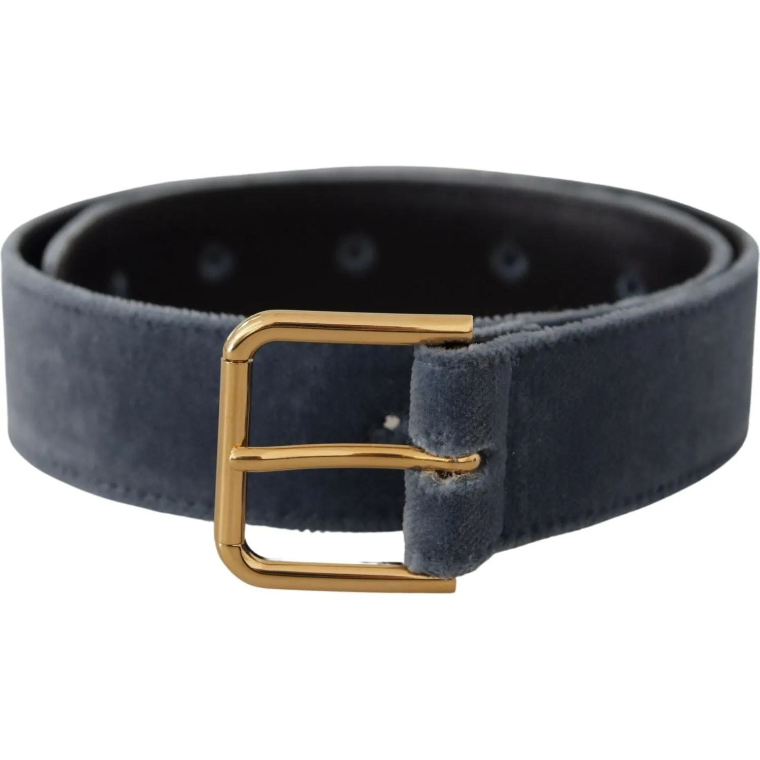 Dolce & Gabbana Elegant Navy Velvet Designer Belt