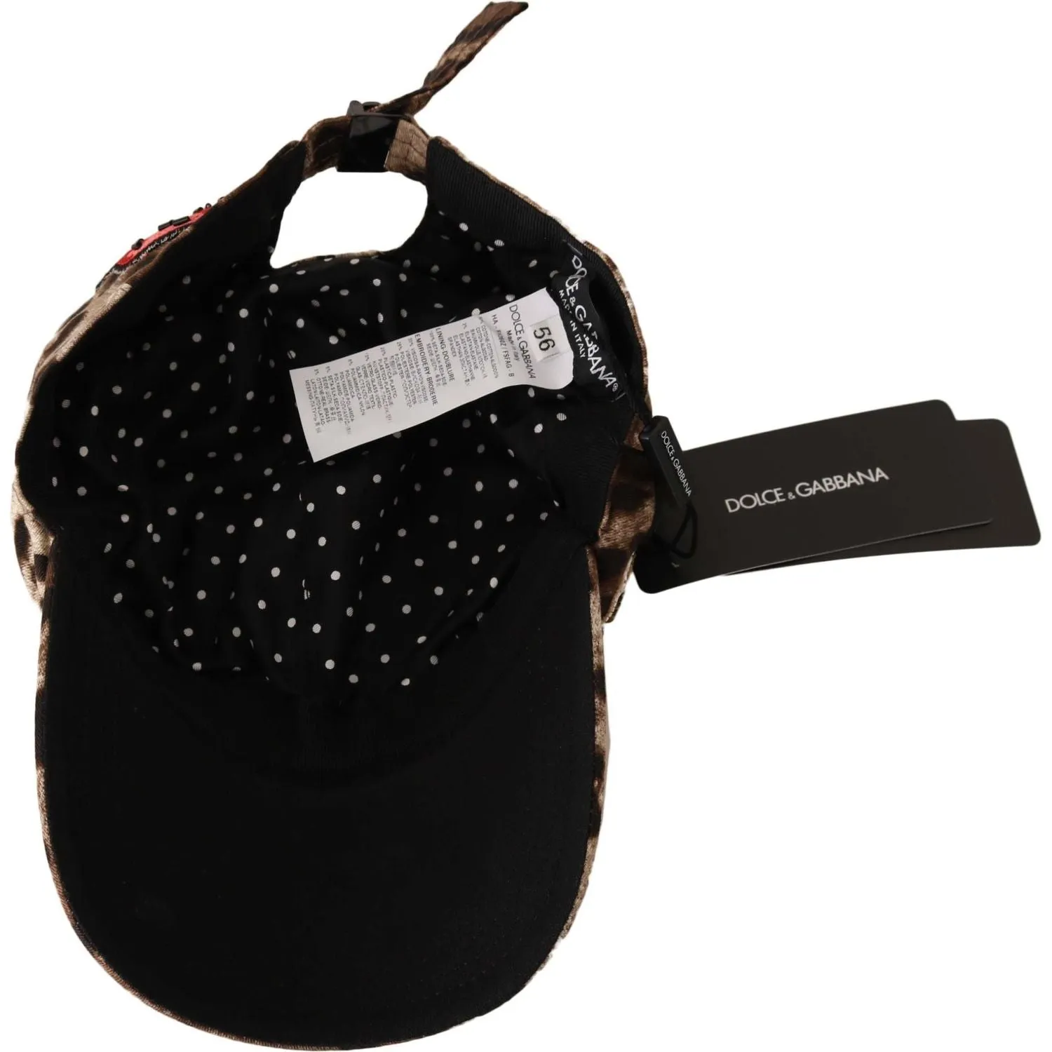 Dolce & Gabbana Elegant Sequined Leopard Baseball Cap