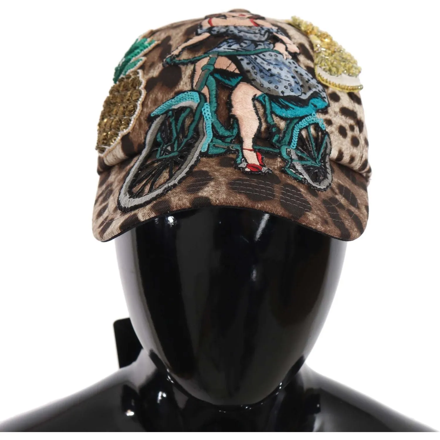 Dolce & Gabbana Elegant Sequined Leopard Baseball Cap