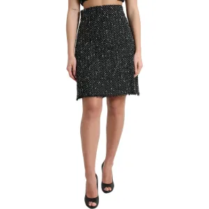 Dolce & Gabbana Elegant Tweed High-Waist Mini Skirt