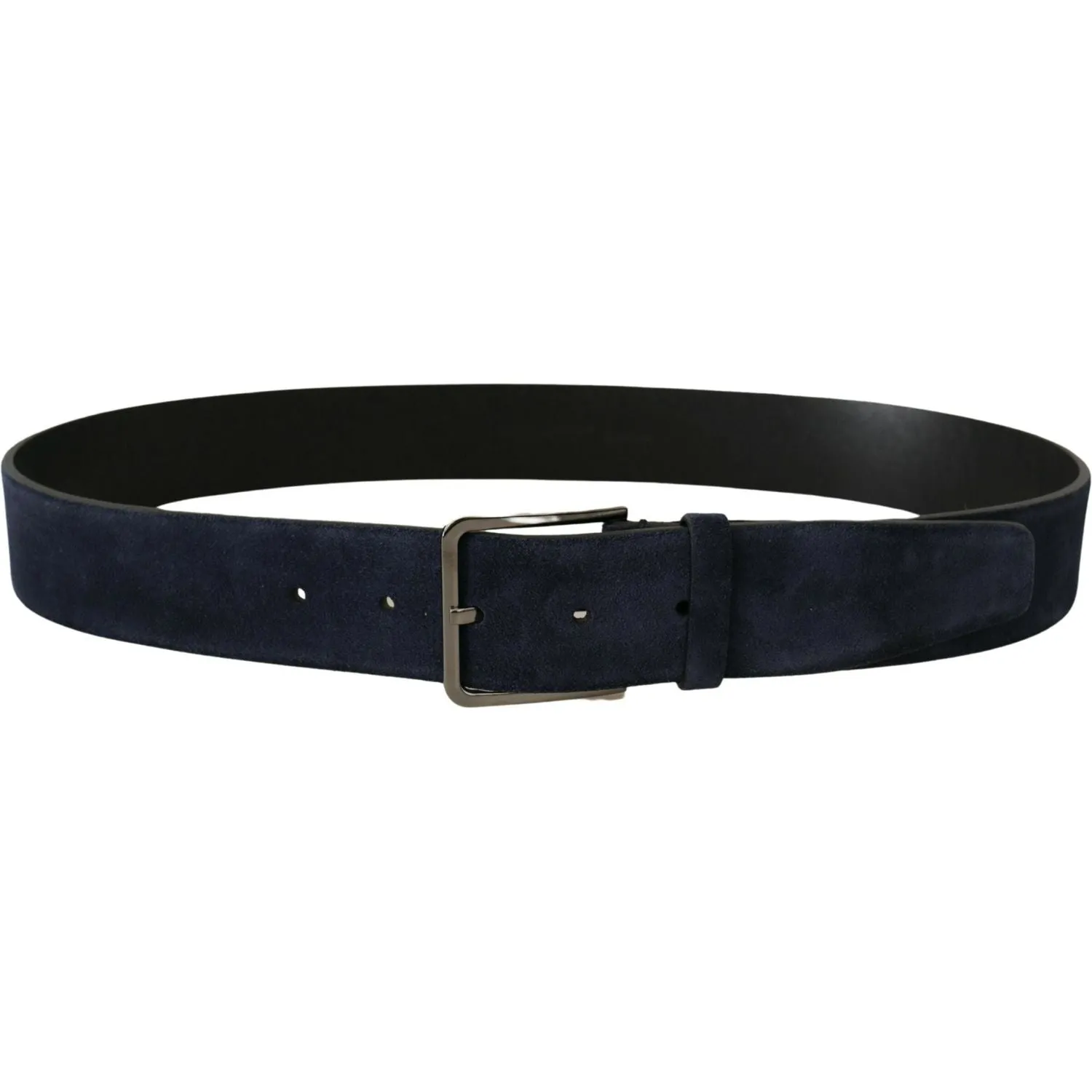 Dolce & Gabbana Navy Elegance Velvet Leather Belt