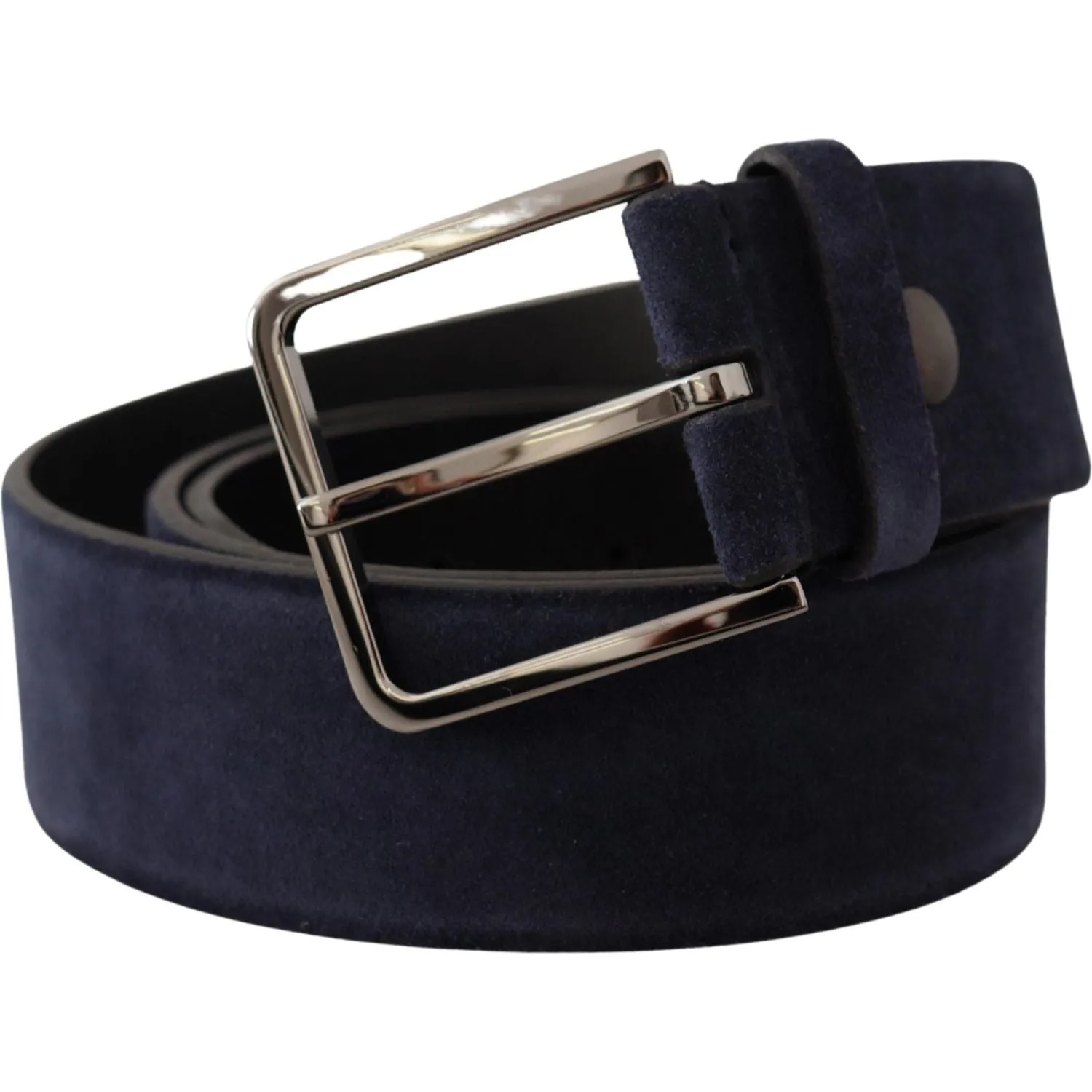 Dolce & Gabbana Navy Elegance Velvet Leather Belt