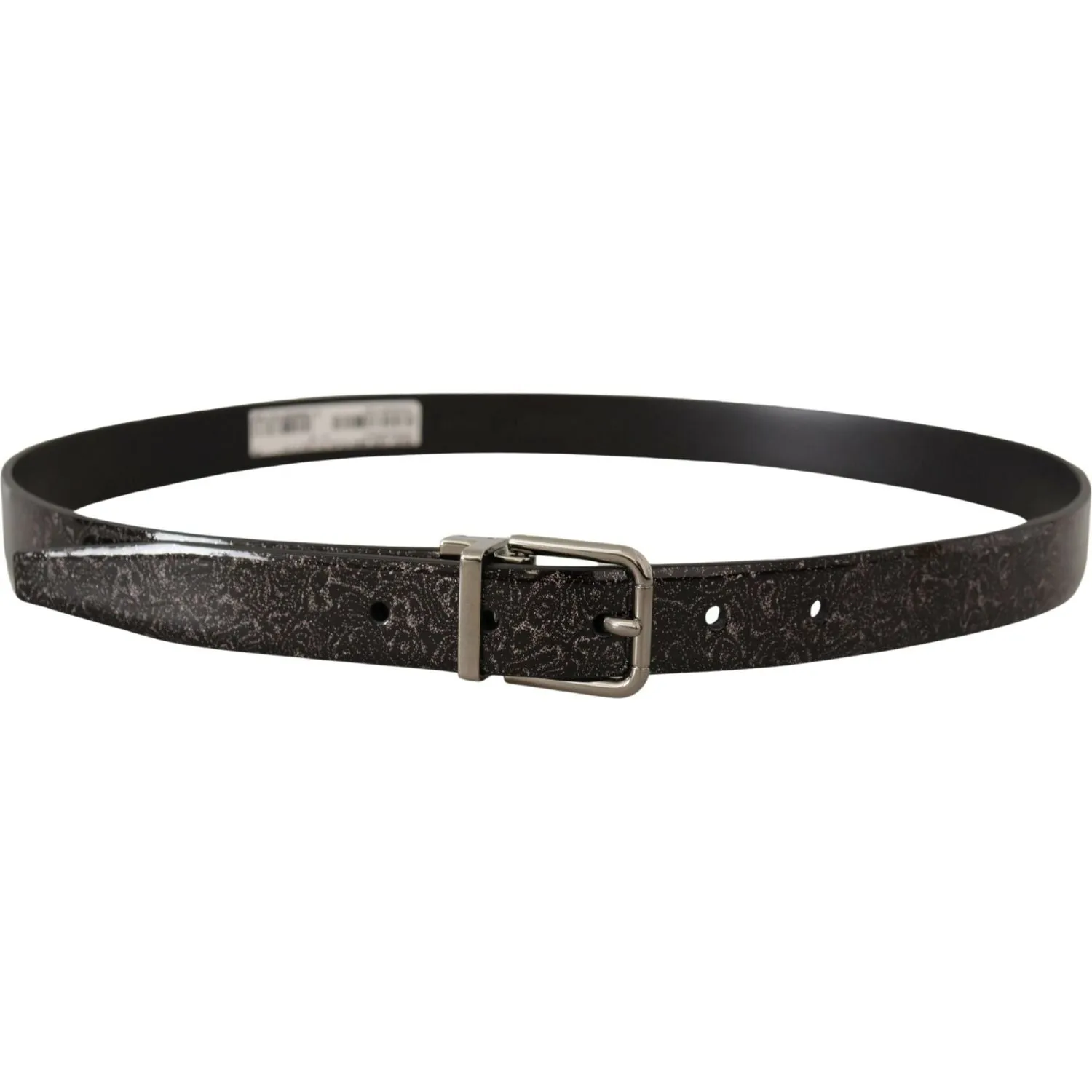 Dolce & Gabbana Sleek Grosgrain Leather Belt with Metal Buckle