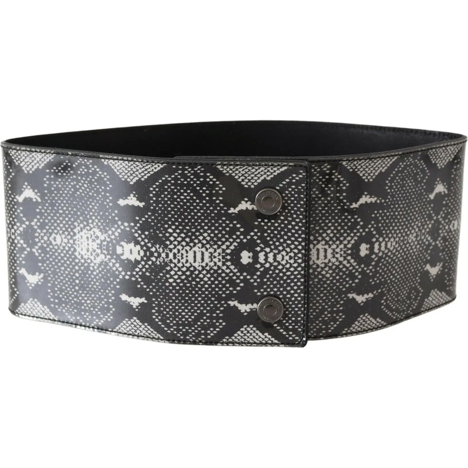 Ermanno Scervino Classic Snakeskin Motif Leather Belt