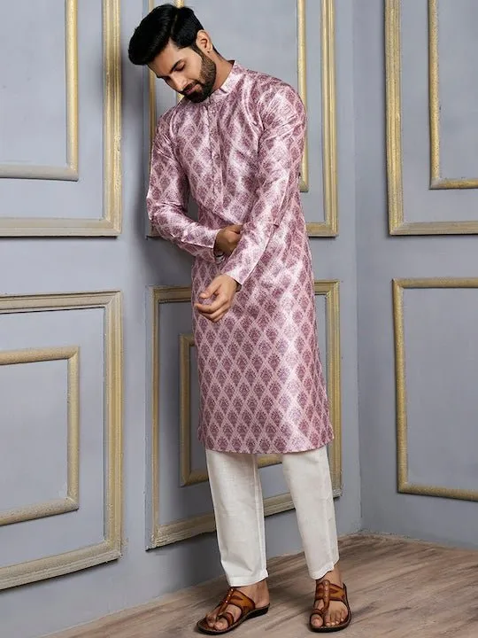 Ethnic Motif Printed Straight Kurta