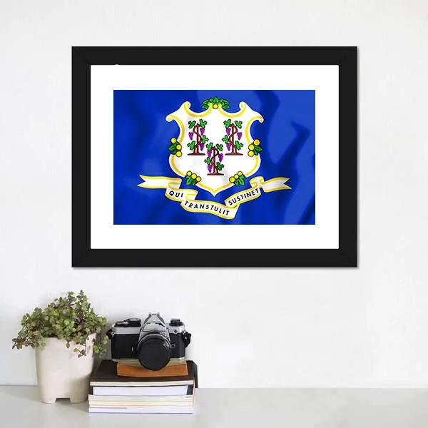 Flag Of Connecticut Canvas Wall Art