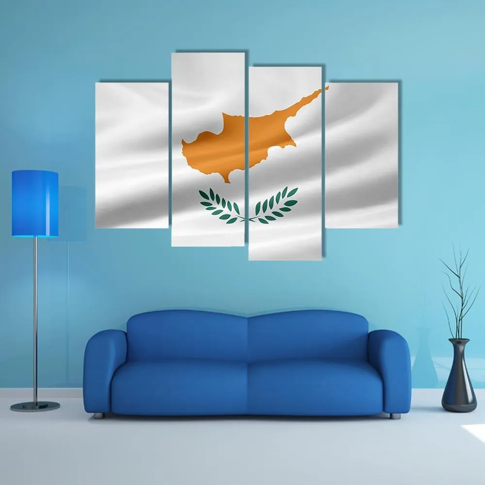 Flag Of Cyprus Canvas Wall Art