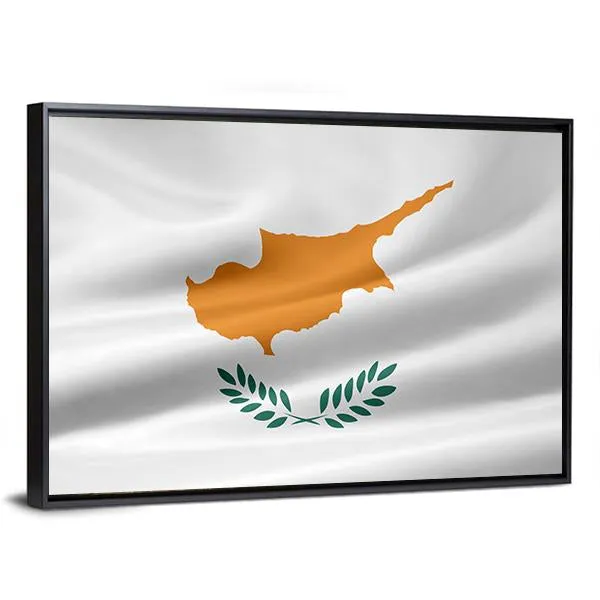 Flag Of Cyprus Canvas Wall Art