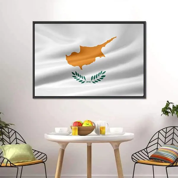 Flag Of Cyprus Canvas Wall Art