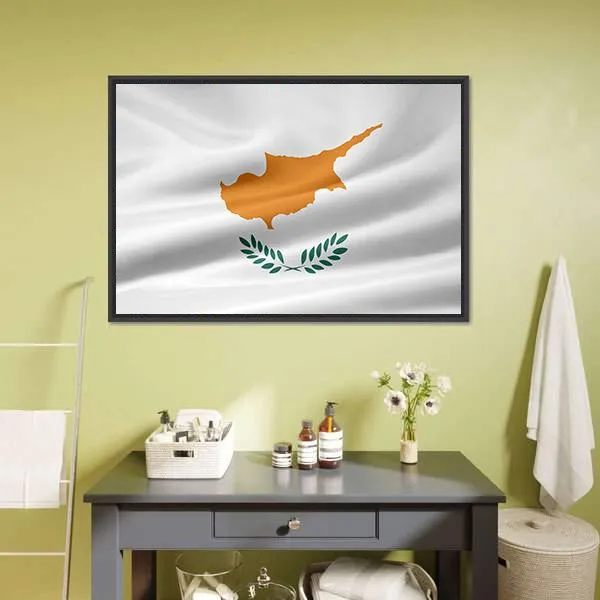 Flag Of Cyprus Canvas Wall Art