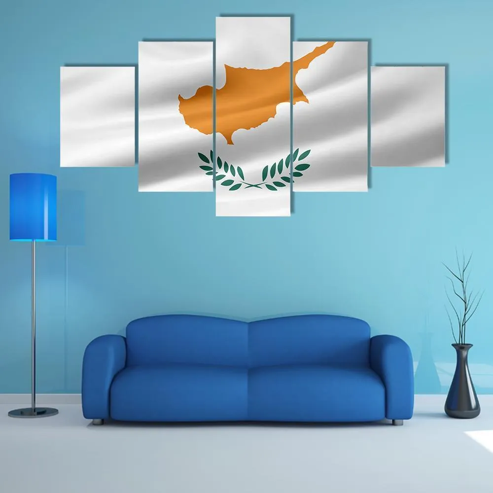 Flag Of Cyprus Canvas Wall Art