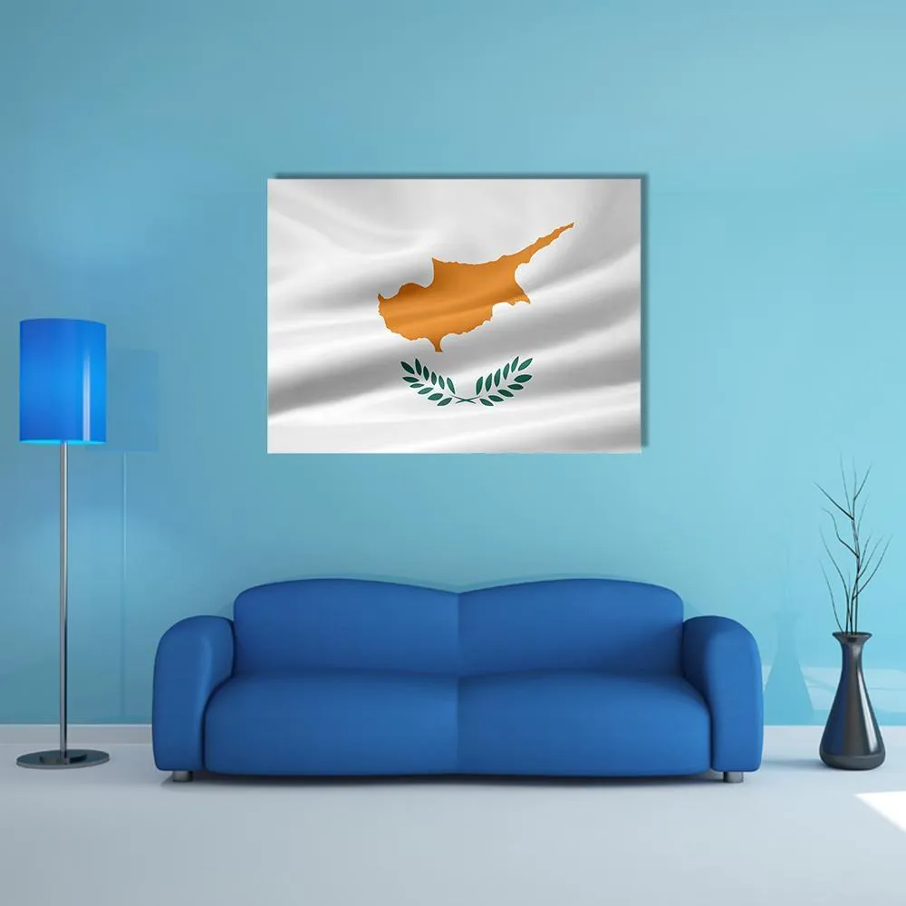 Flag Of Cyprus Canvas Wall Art