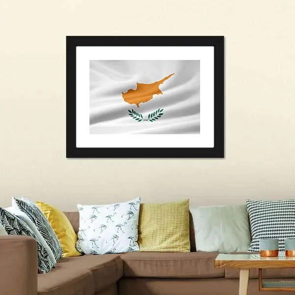 Flag Of Cyprus Canvas Wall Art