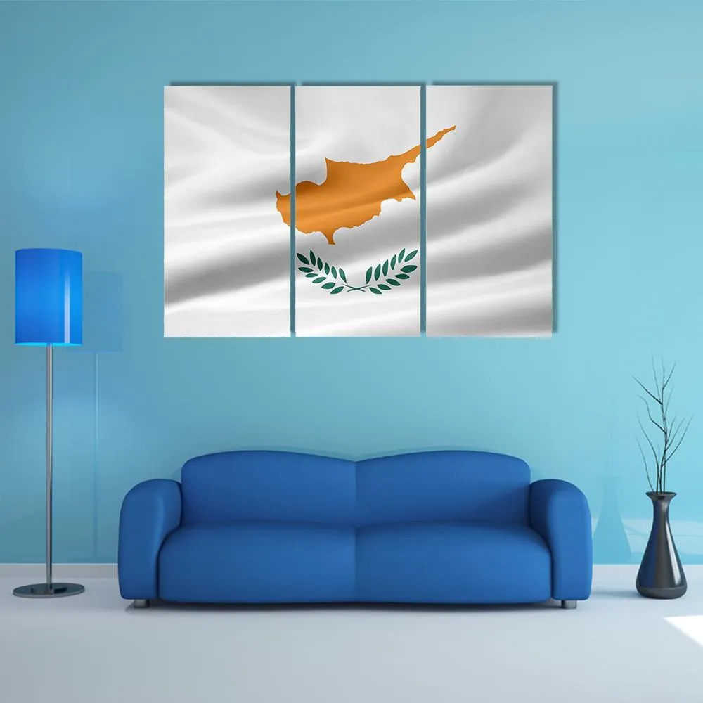 Flag Of Cyprus Canvas Wall Art