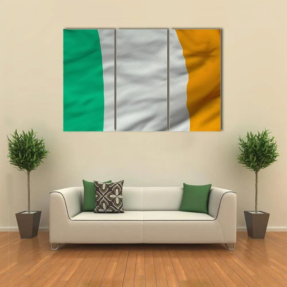 Flag Of Ireland Canvas Wall Art