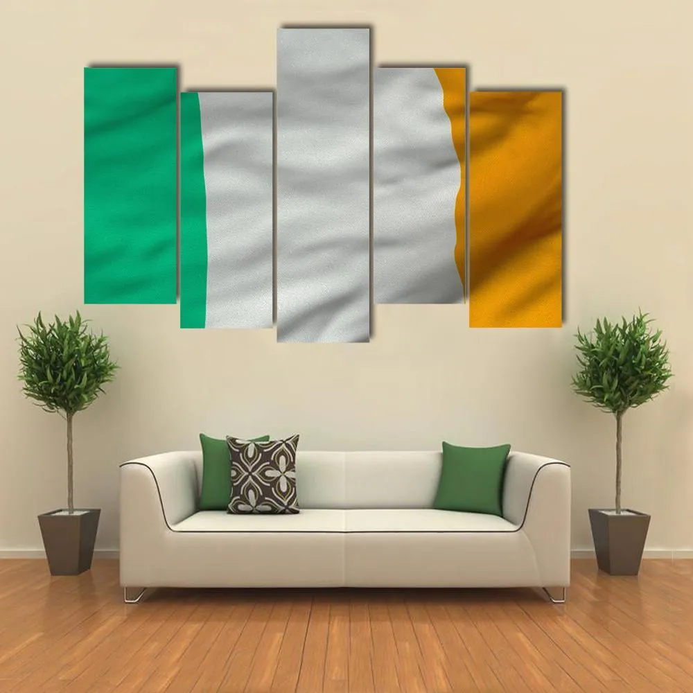 Flag Of Ireland Canvas Wall Art