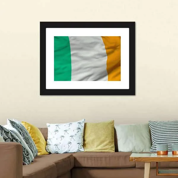 Flag Of Ireland Canvas Wall Art