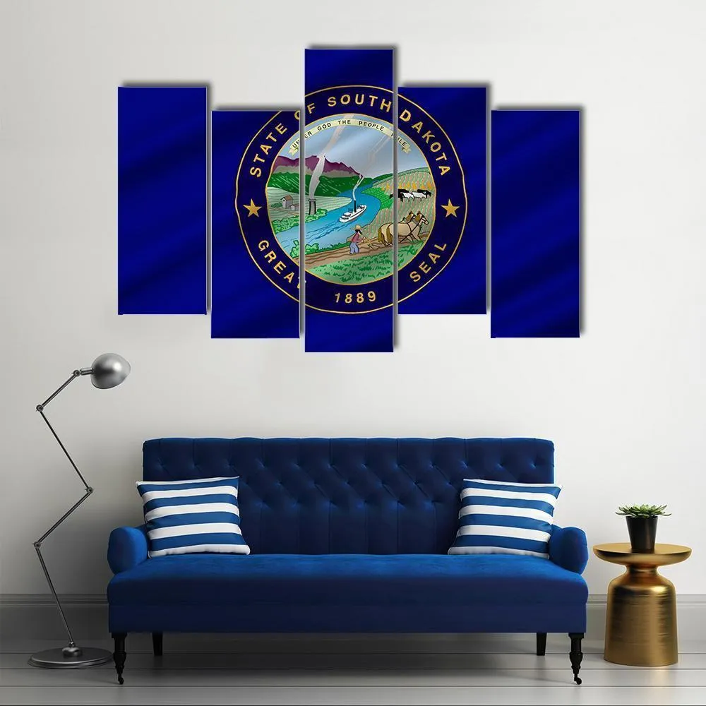 Flag Of South Dakota Canvas Wall Art