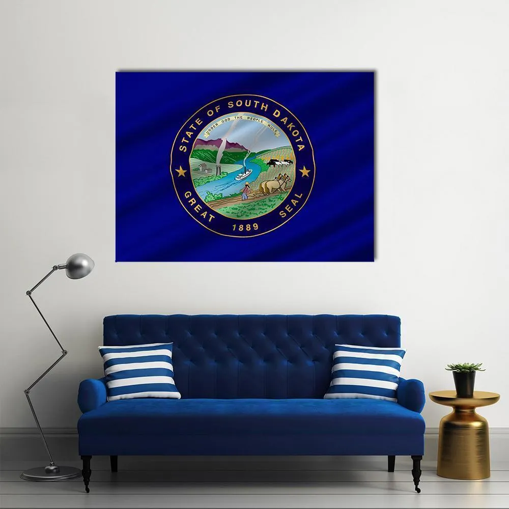 Flag Of South Dakota Canvas Wall Art