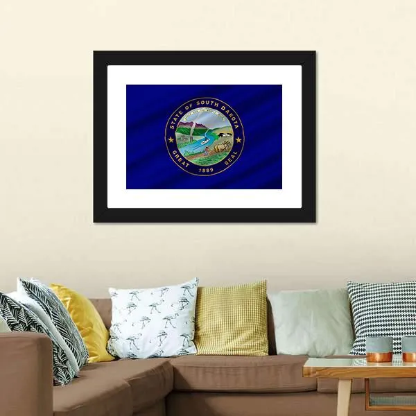 Flag Of South Dakota Canvas Wall Art