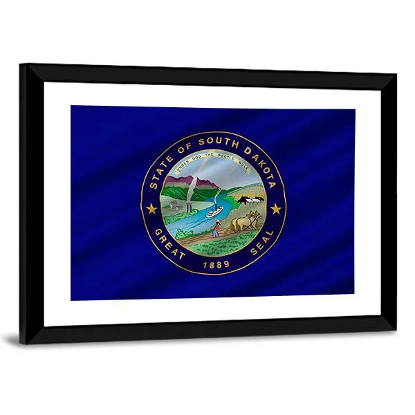 Flag Of South Dakota Canvas Wall Art