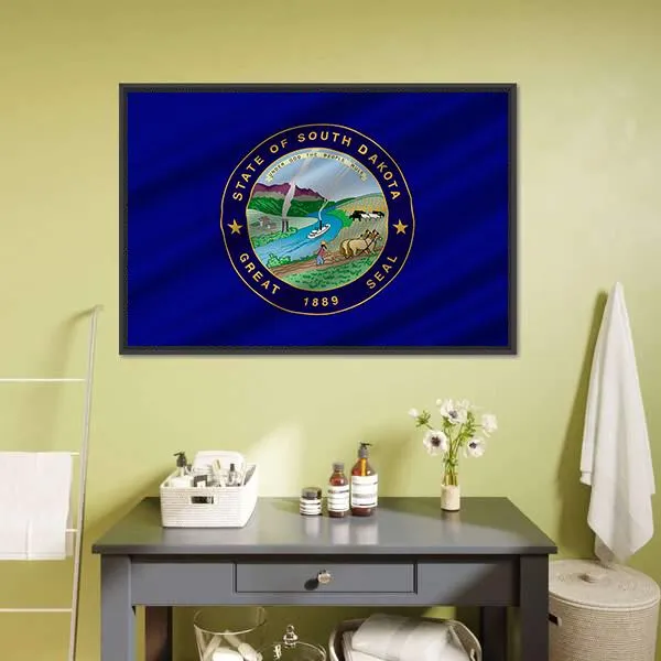 Flag Of South Dakota Canvas Wall Art