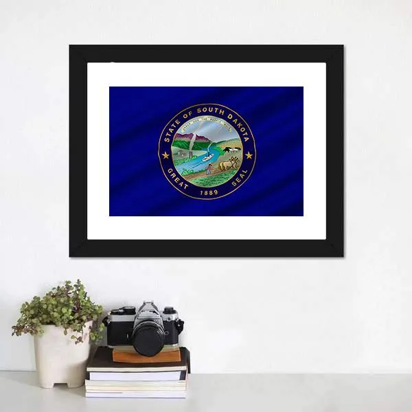 Flag Of South Dakota Canvas Wall Art