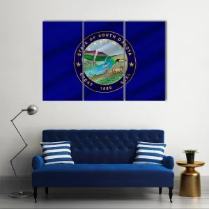 Flag Of South Dakota Canvas Wall Art