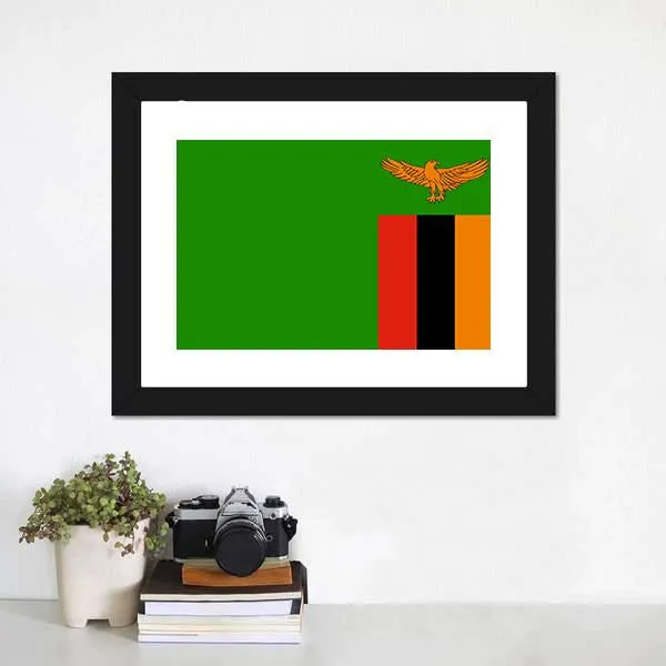 Flag Of Zambia Canvas Wall Art