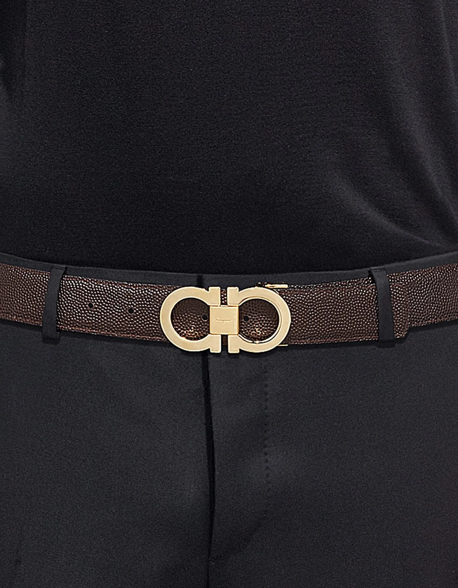 Gancini Buckle Reversible 2 Belt Box Set