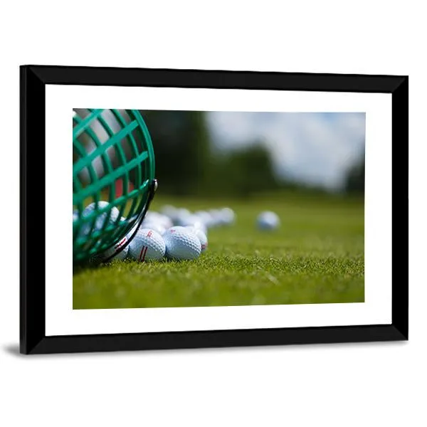 Golf Ball Basket Canvas Wall Art