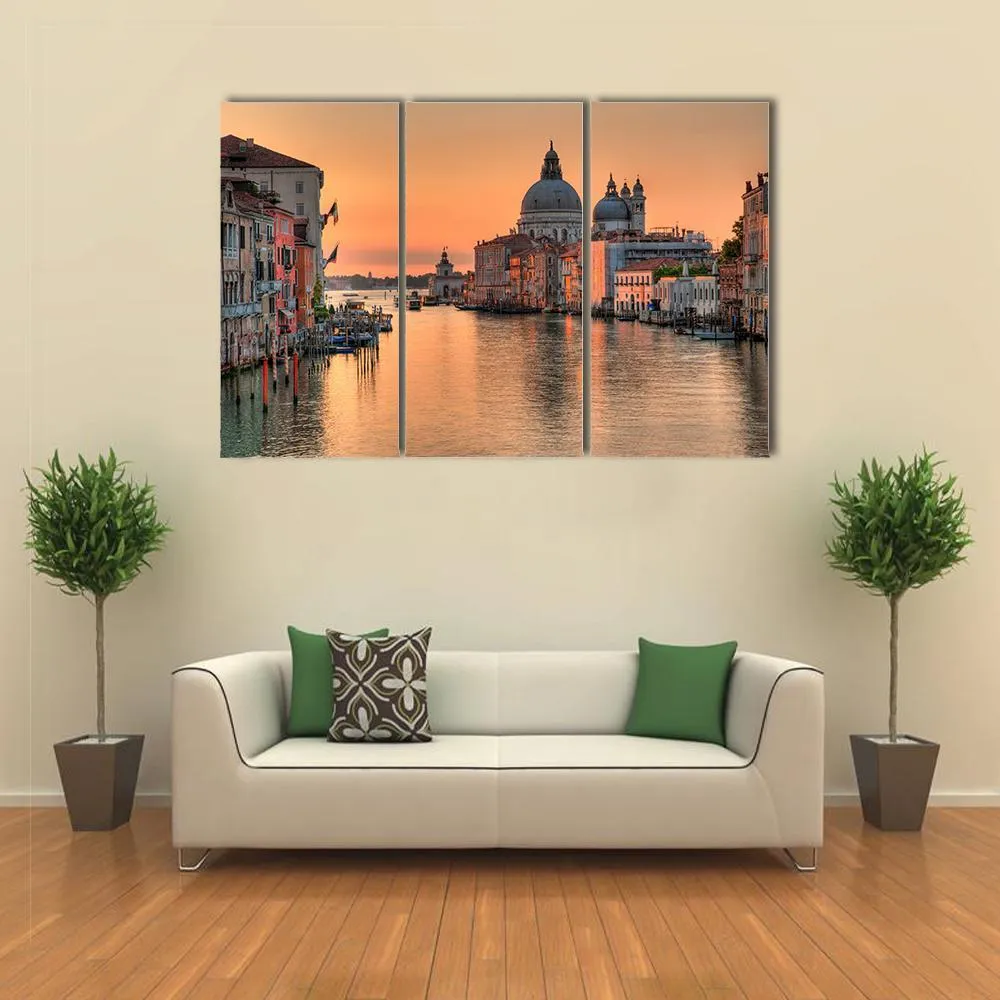 Grand Canal In Venice Canvas Wall Art