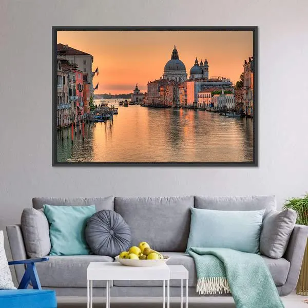 Grand Canal In Venice Canvas Wall Art