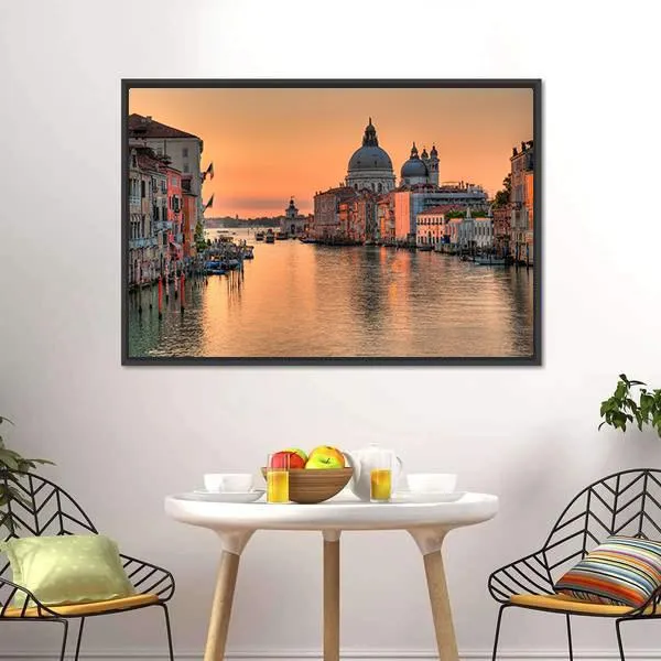 Grand Canal In Venice Canvas Wall Art