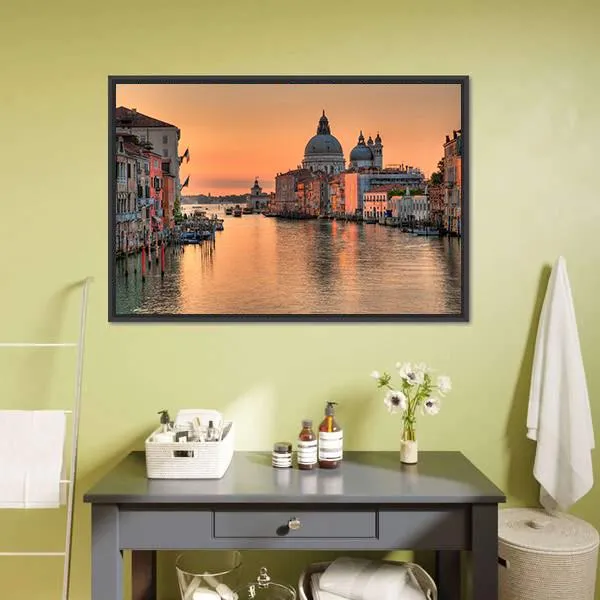 Grand Canal In Venice Canvas Wall Art