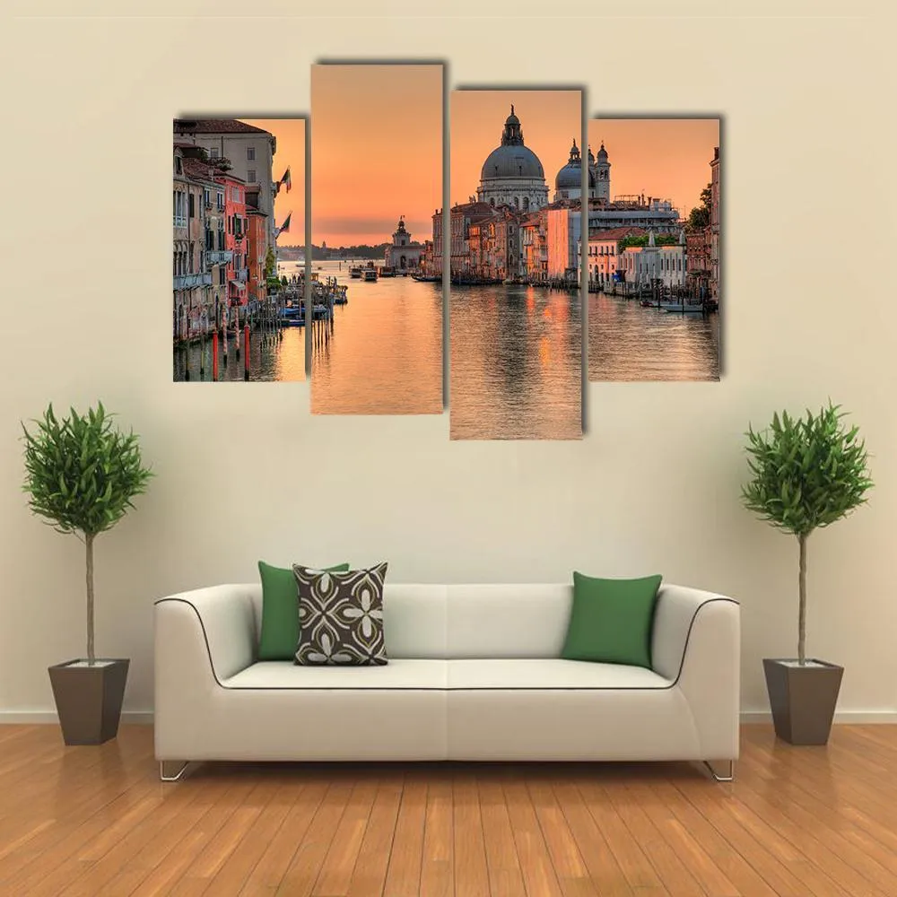 Grand Canal In Venice Canvas Wall Art