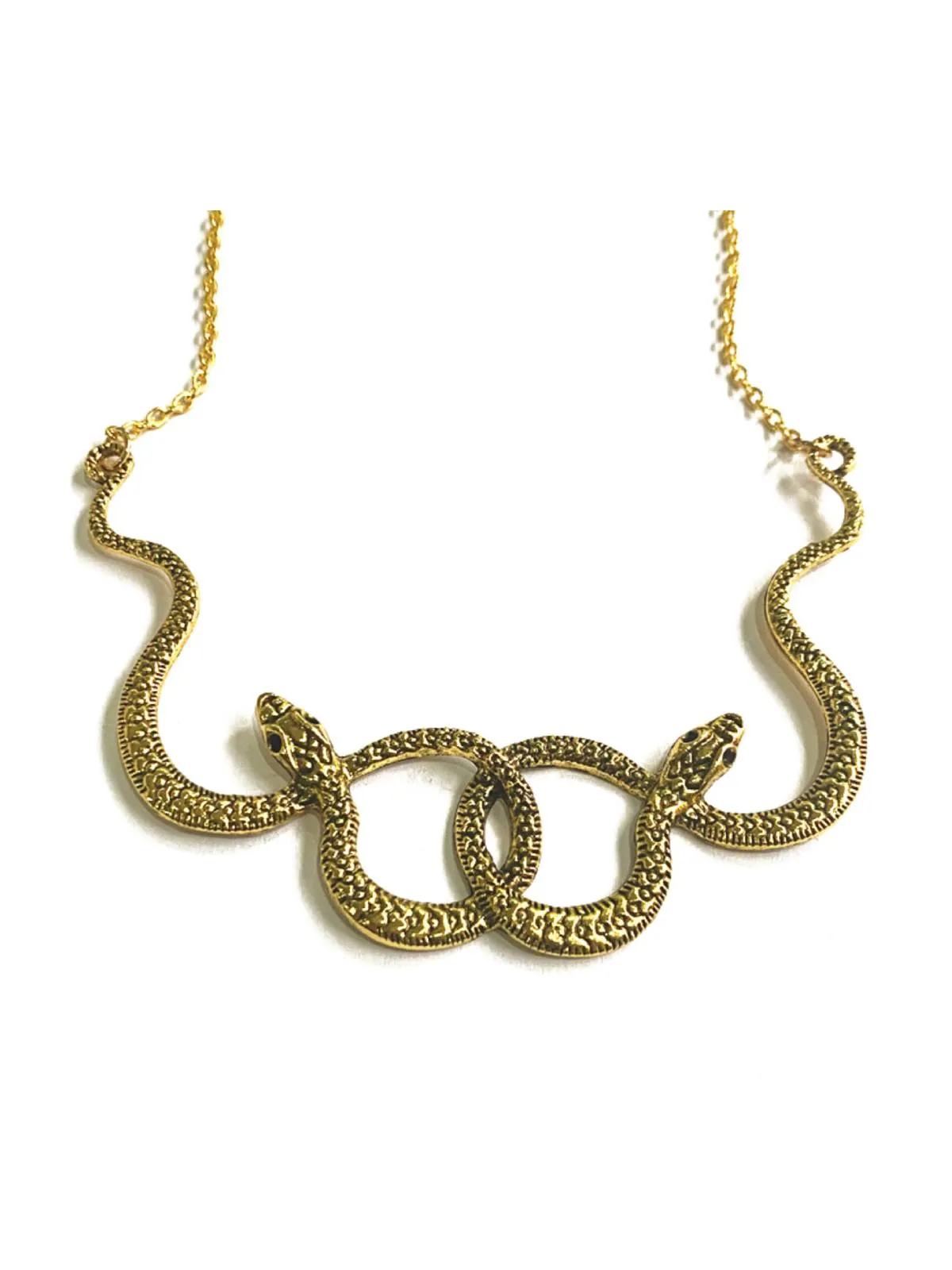 Halloween Double Snakes Necklace