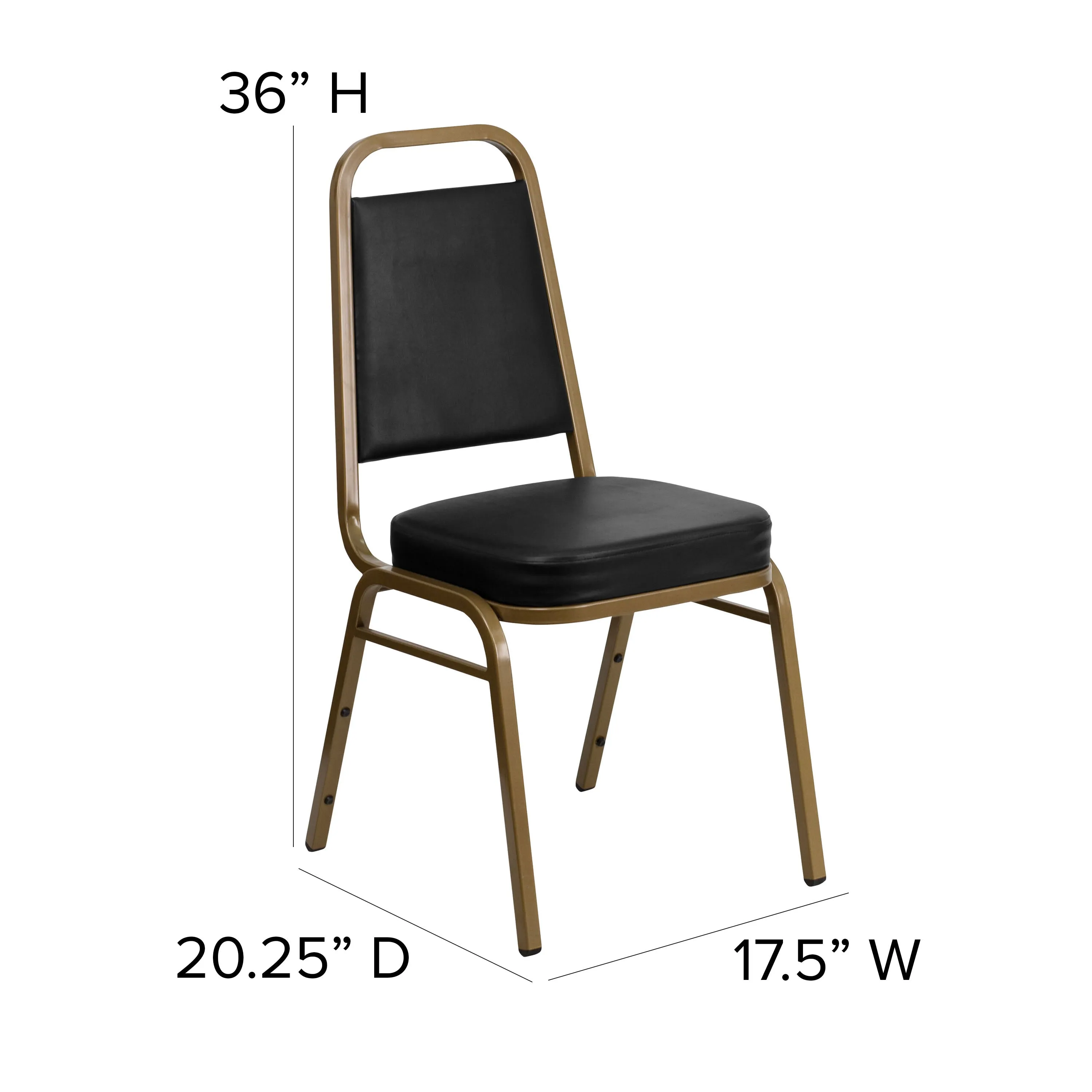 HERCULES Series Trapezoidal Back Stacking Banquet Chair with 2.5" Thick Seat