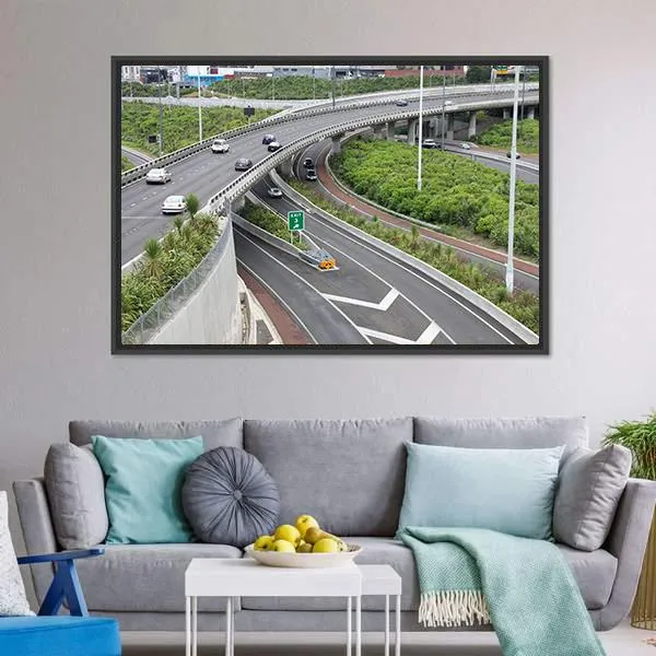 Highways In Auckland Canvas Wall Art