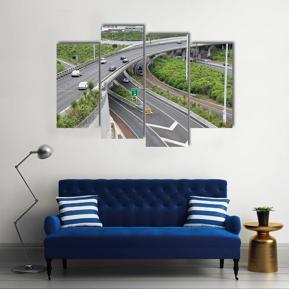 Highways In Auckland Canvas Wall Art