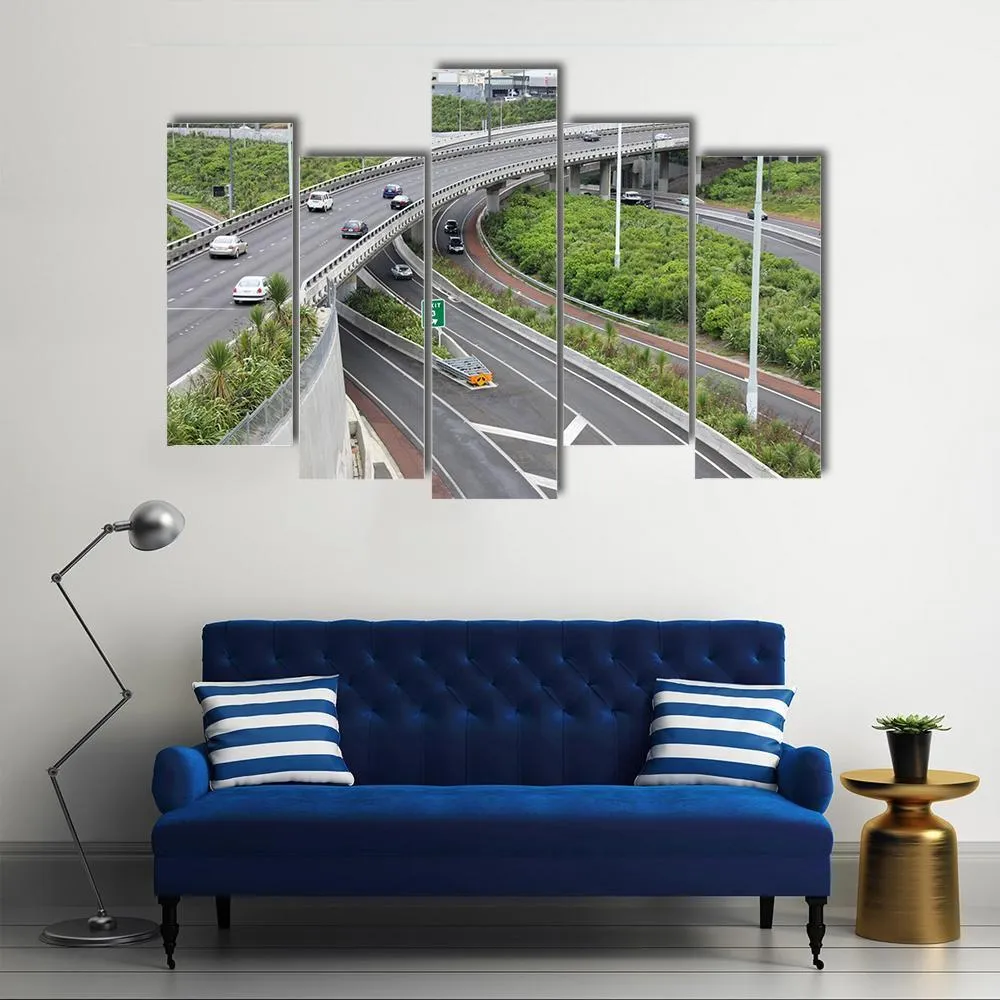 Highways In Auckland Canvas Wall Art