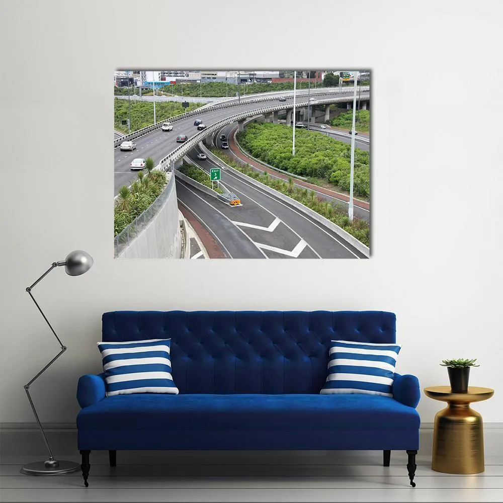 Highways In Auckland Canvas Wall Art