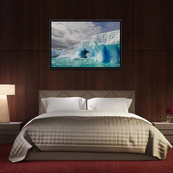 Icebergs In Antarctica Canvas Wall Art