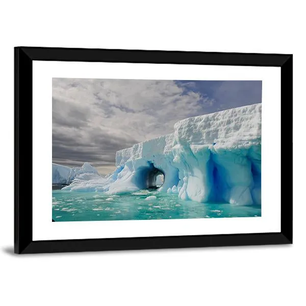 Icebergs In Antarctica Canvas Wall Art