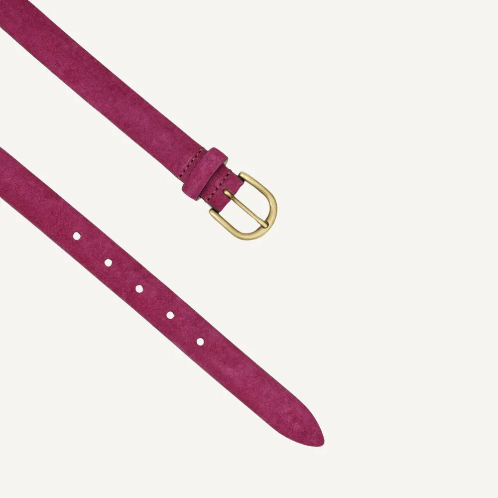 Isabel Marant Zap Leather Belt - Purple