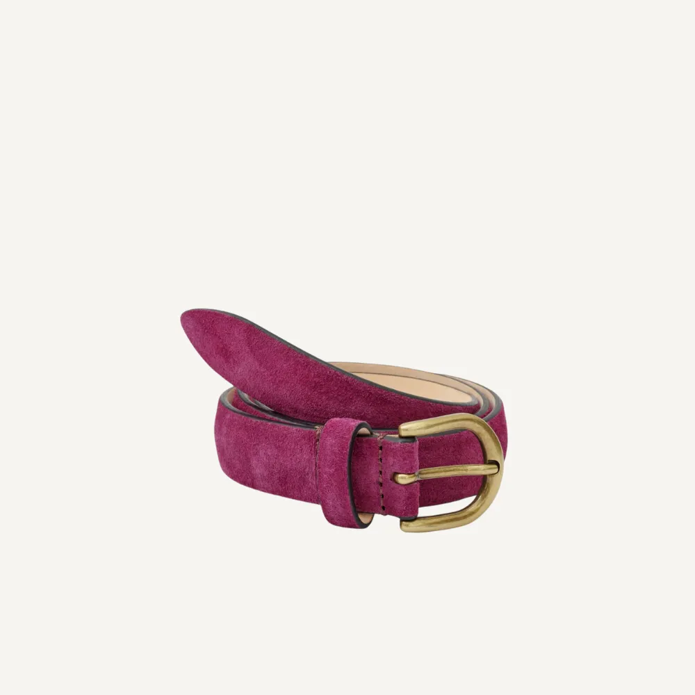 Isabel Marant Zap Leather Belt - Purple