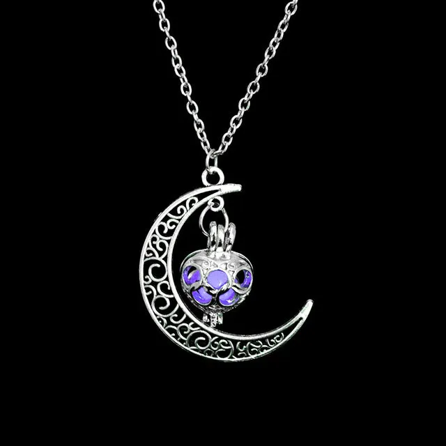 Luminous Moon Pendant Charming Necklace